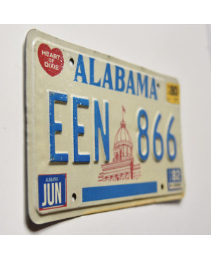 Americká ŠPZ Alabama 1980 Capitol EEN 866