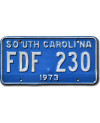 Americká ŠPZ South Carolina 1973 Blue FDF 230
