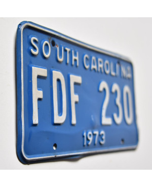 Americká ŠPZ South Carolina 1973 Blue FDF 230