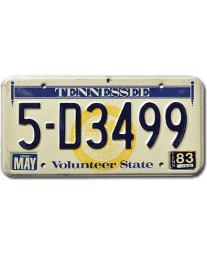 Americká ŠPZ Tennessee Volunteer State Seal