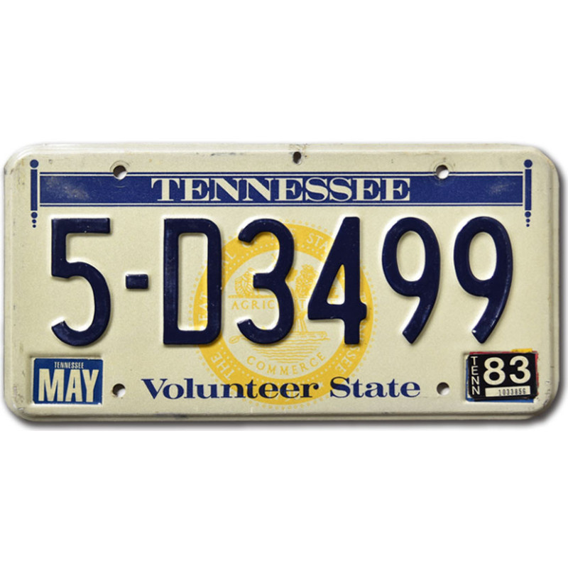 Americká ŠPZ Tennessee Volunteer State Seal