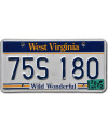 Americká ŠPZ West Virginia Wild Wonderful 75S 180