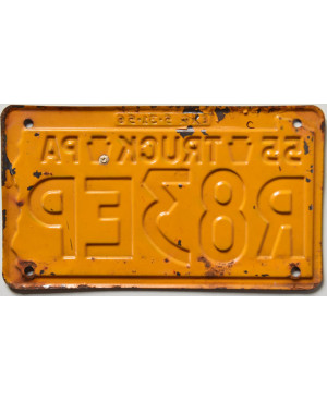 Americká ŠPZ Pennsylvania 1955 Truck R83EP