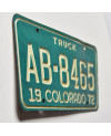 Americká ŠPZ Colorado 1972 Truck AB-8465