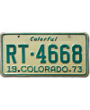Americká ŠPZ Colorado 1973 Colorful RT-4668