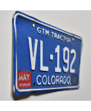 Americká ŠPZ Colorado 1973 Tractor VL-192