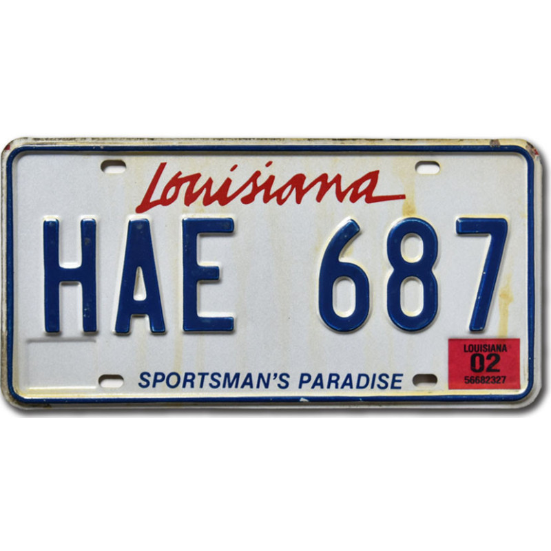 Americká ŠPZ Louisiana Sportsman´s Paradise HAE 687