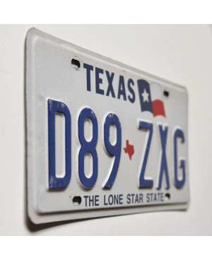 Americká ŠPZ Texas Lone Star D89 ZXG