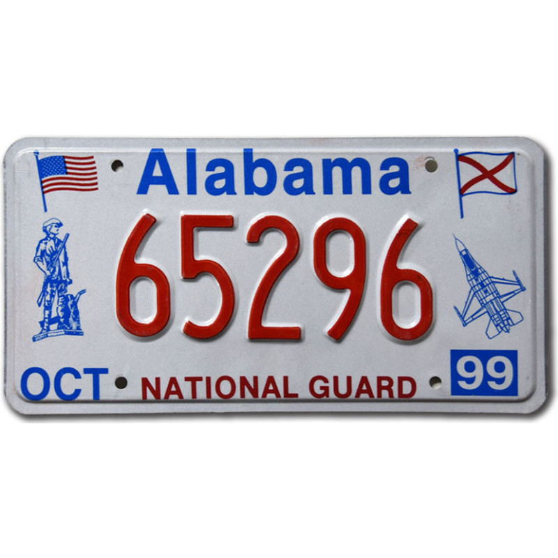Americká ŠPZ Alabama National Guard 65296