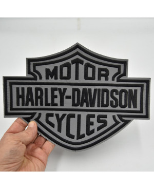 Moto nášivka Harley Davidson Dark reflexná XXL na chrbát