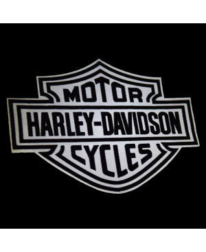 Moto nášivka Harley Davidson Dark reflexná XXL na chrbát