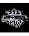 Moto nášivka Harley Davidson Dark reflexná XXL na chrbát