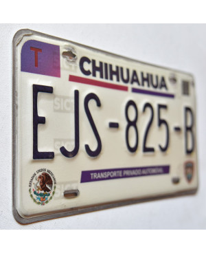Mexická ŠPZ Chihuahua EJS-825-B