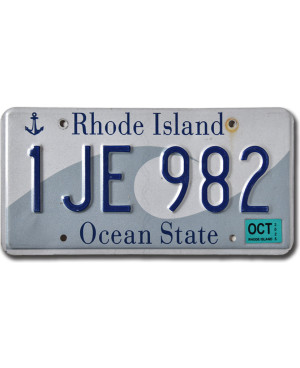 Americká ŠPZ Rhode Island Ocean State 1JE 982