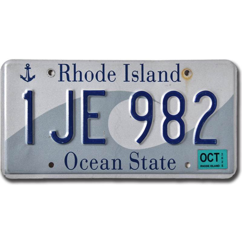 Americká ŠPZ Rhode Island Ocean State 1JE 982