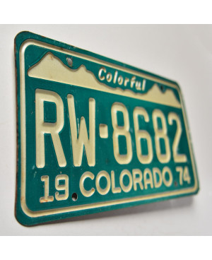 Americká ŠPZ Colorado 1974 Colorful RW-8682