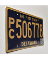Americká ŠPZ Delaware The First State Blue PC506778
