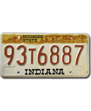 Americká ŠPZ Indiana Hoosier State 1983