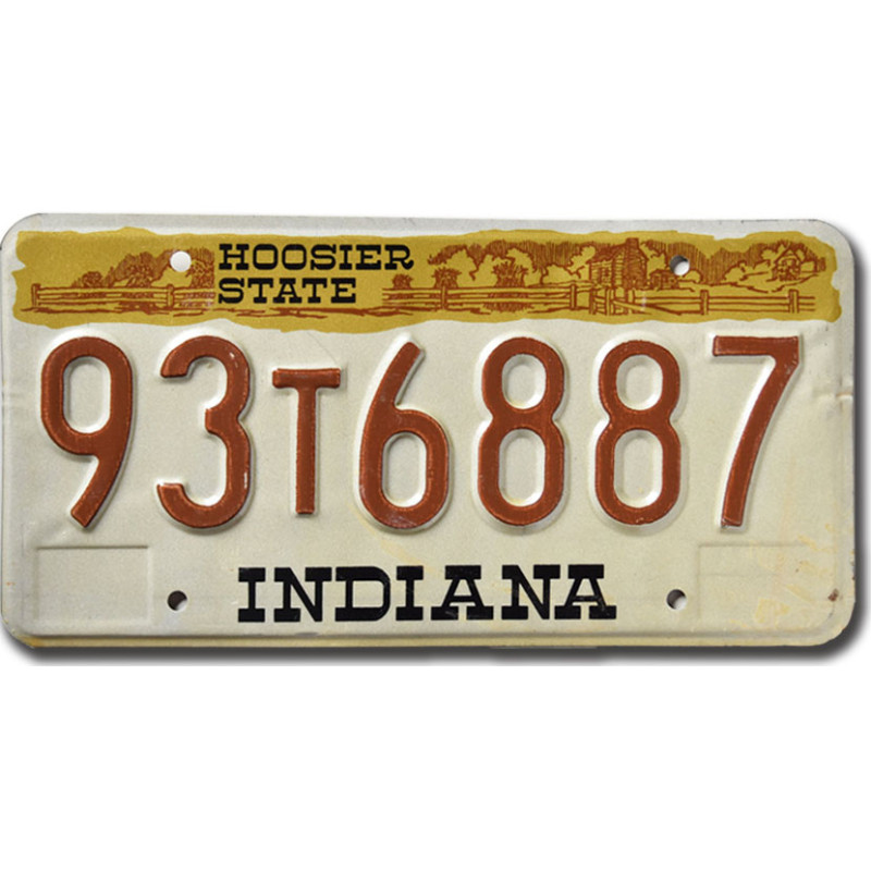 Americká ŠPZ Indiana Hoosier State 1983