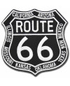 Moto nášivka Route 66 black 8cm x 7,5cm