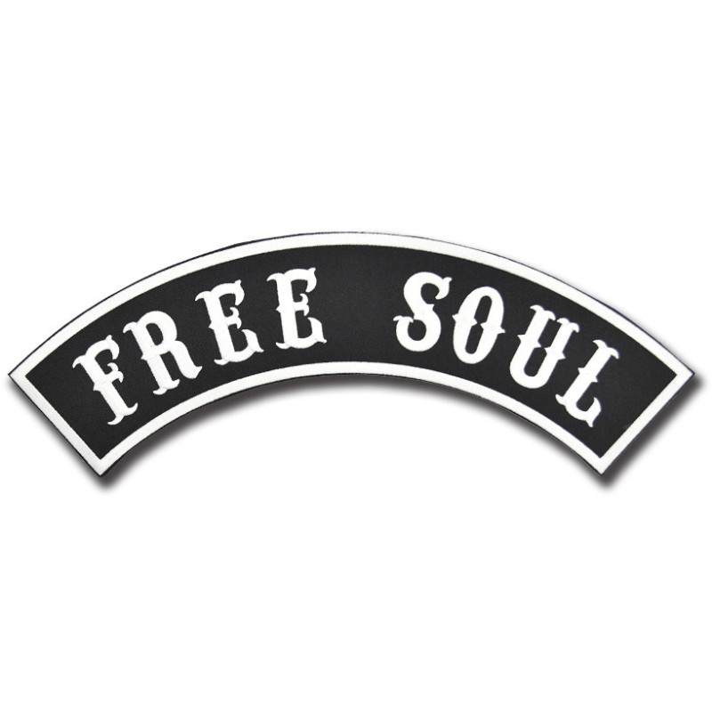 Moto nášivka Free Soul Rocker XXL na chrbát