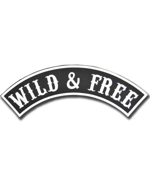 Moto nášivka Wild & Free Rocker XXL na chrbát