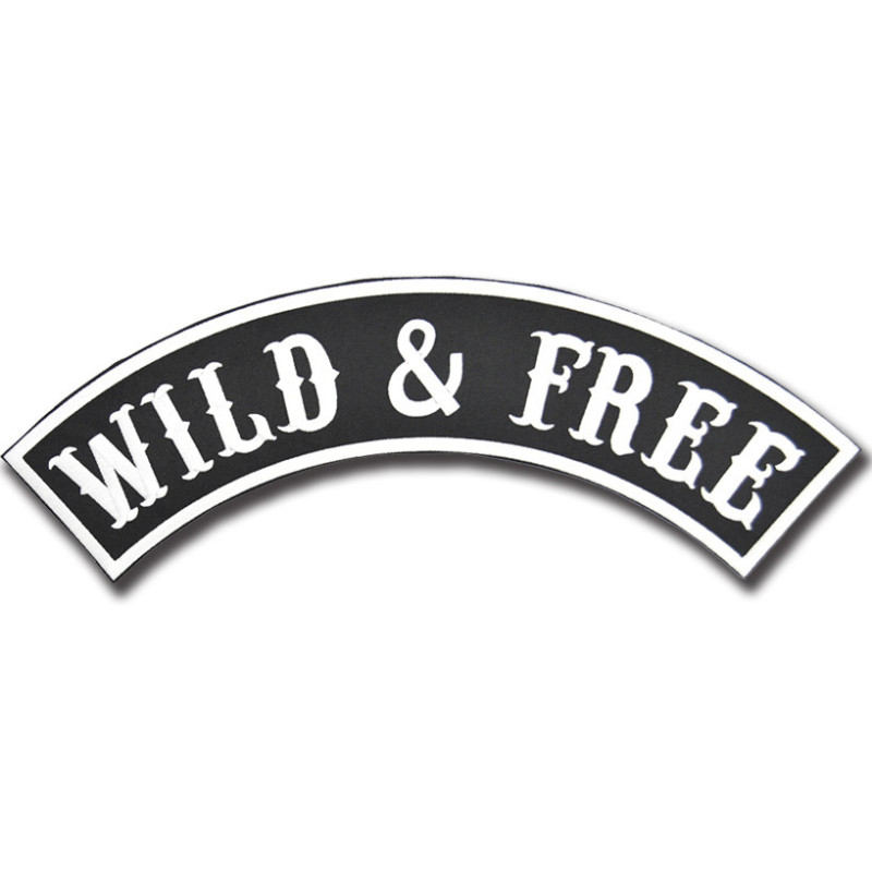 Moto nášivka Wild & Free Rocker XXL na chrbát