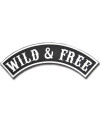 Moto nášivka Wild & Free Rocker XXL na chrbát