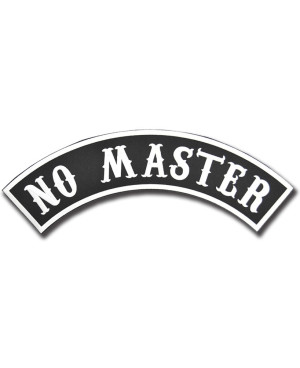 Moto nášivka No Master Rocker XXL na chrbát