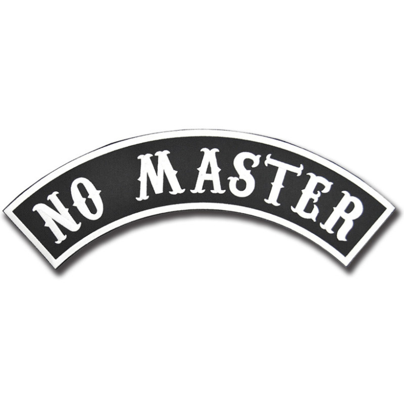 Moto nášivka No Master Rocker XXL na chrbát
