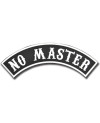 Moto nášivka No Master Rocker XXL na chrbát