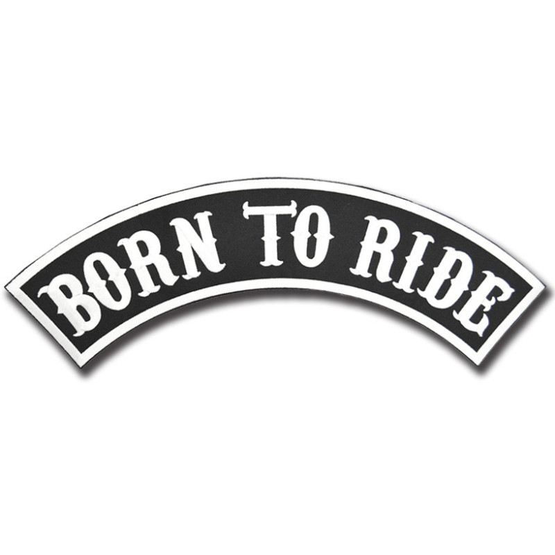 Moto nášivka Born To Ride Rocker XXL na chrbát
