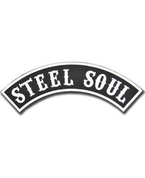Moto nášivka Steel Soul Rocker XXL na chrbát