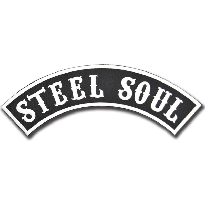 Moto nášivka Steel Soul Rocker XXL na chrbát