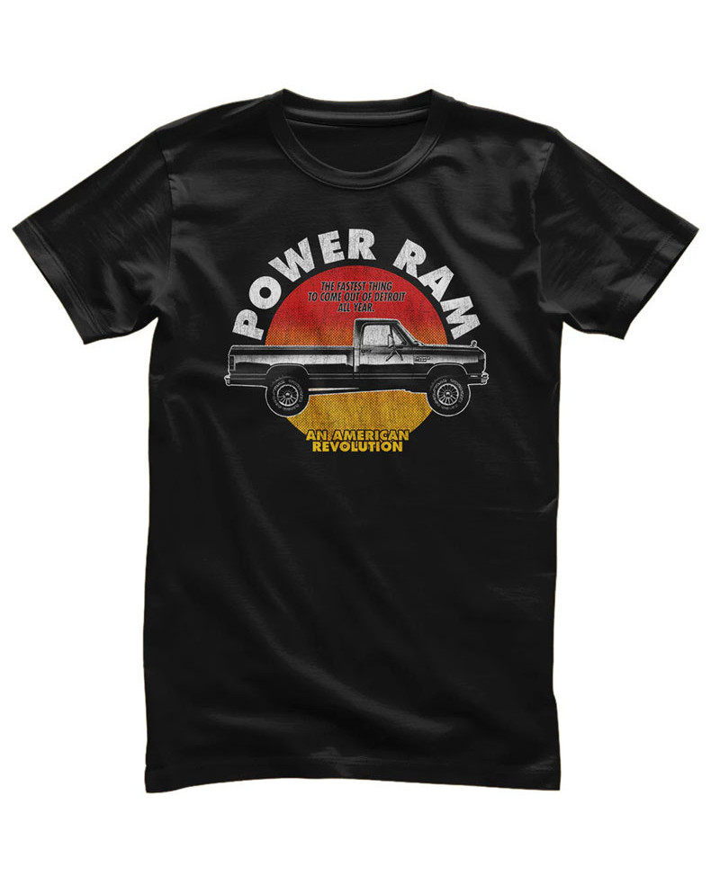Pánske tričko Power RAM retro