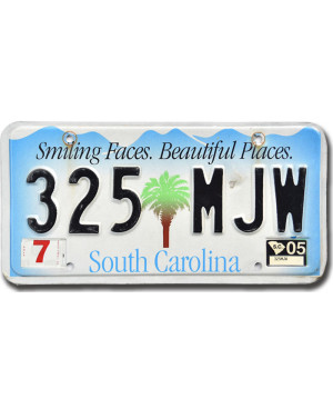 Americká ŠPZ South Carolina Smiling Faces 325 MJW