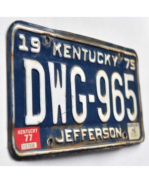 Americká ŠPZ Kentucky 1975 Jefferson DWG-965