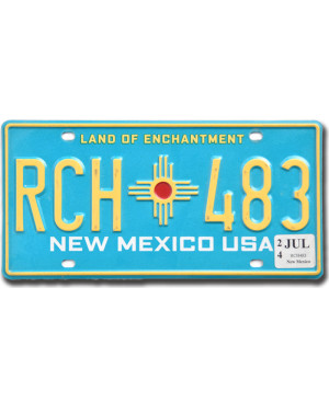 Americká ŠPZ New Mexico Enchantment Blue RCH 483