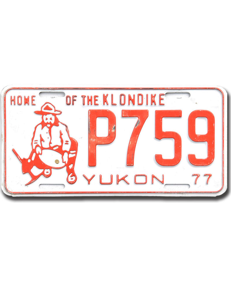 Kanadská ŠPZ Yukon 1977 Home Of The Klondike P759
