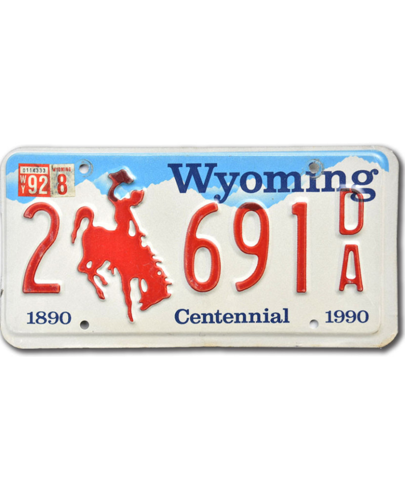 Americká ŠPZ Wyoming Centennial 2 6910A