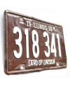 Americká ŠPZ Illinois 1959 Brown 318 341