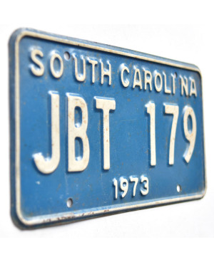 Americká ŠPZ South Carolina 1973 Blue JBT 179
