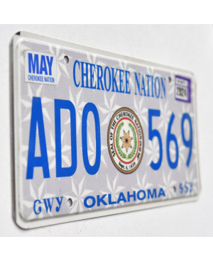 Americká ŠPZ Oklahoma Cherokee Nation ADO 569