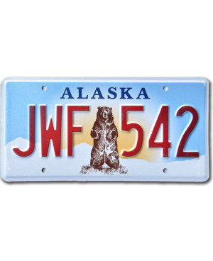 Americká ŠPZ Alaska Grizzly Bear JWF 542