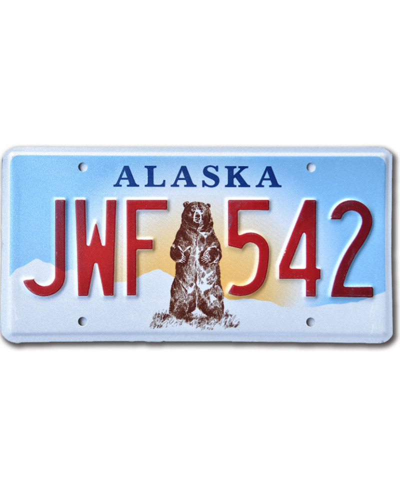 Americká ŠPZ Alaska Grizzly Bear JWF 542