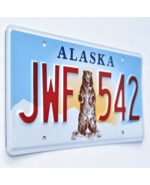 Americká ŠPZ Alaska Grizzly Bear JWF 542