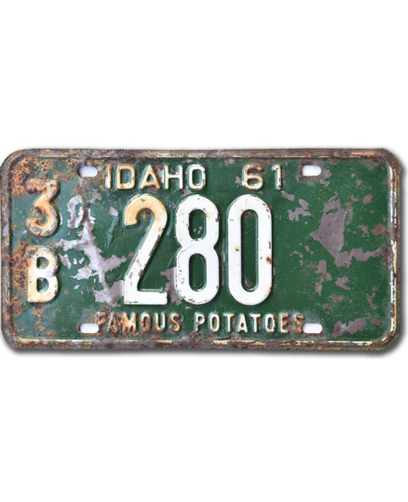 Americká ŠPZ Idaho 1961 Famous Potatoes Green 3B 280