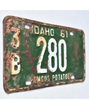 Americká ŠPZ Idaho 1961 Famous Potatoes Green 3B 280