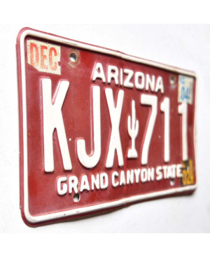 Americká ŠPZ Arizona Red Cactus KJX 711