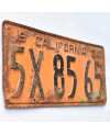 Americká ŠPZ California 1934 Yellow 5X8565